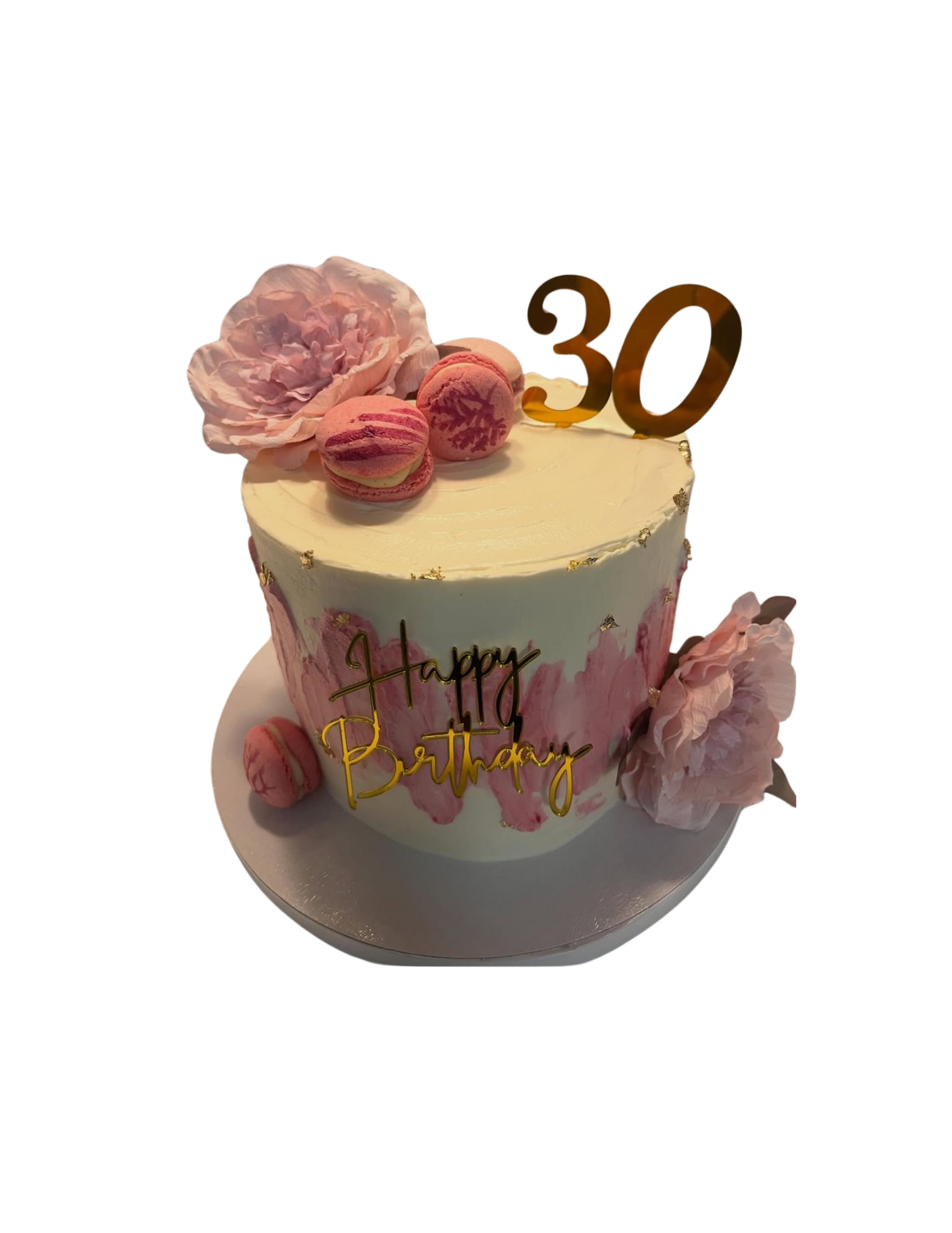 Gâteau rose anniversaire 30 ans